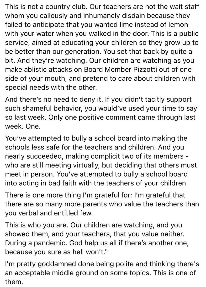 ReopenCASchools's tweet photo. A @officialSCUSD teacher in Sacramento publicly calling parents white supremacists and bullies that speak in favor of in-person learning. I thought we were done with this.

@officialSCUSD, please make sure the parents in your district get an apology. cc: @ScusdP https://t.co/wVL9sJ6Y6e