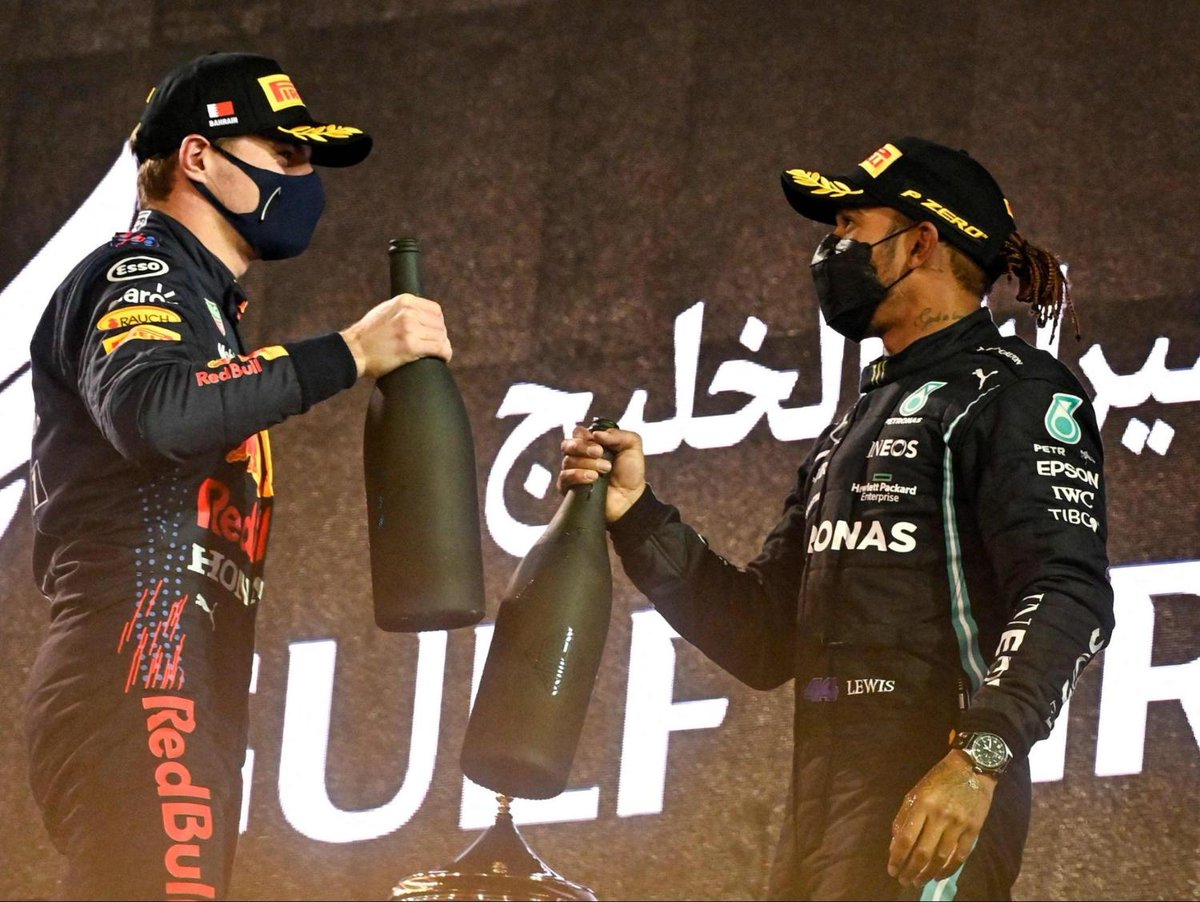 Lewis Hamilton holds off Max Verstappen in epic Bahrain opener