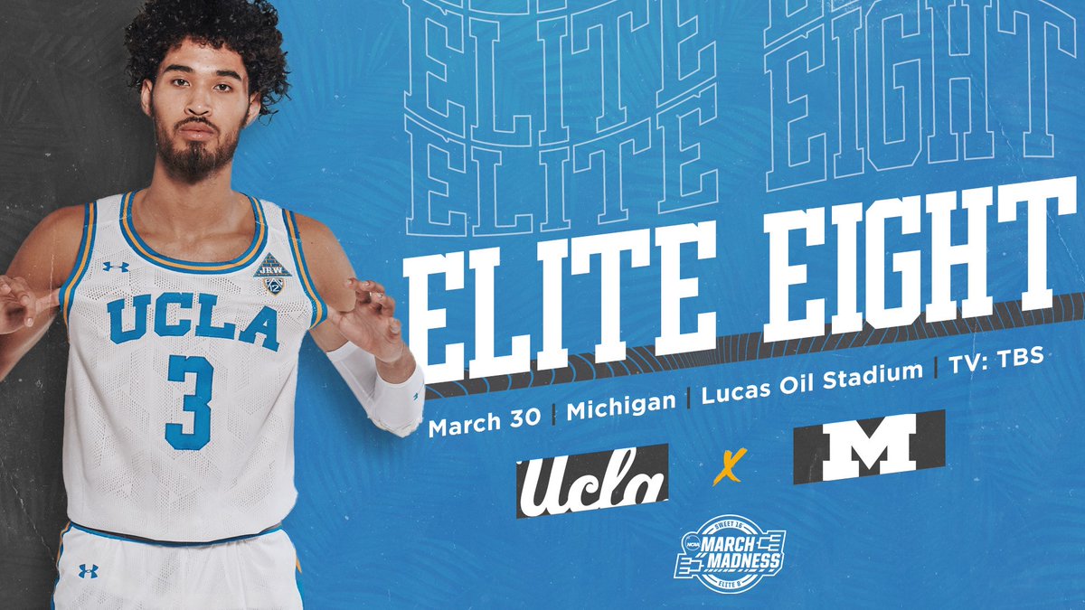The Bruins are feeling ELITE.

#GoBruins | #MarchMadness