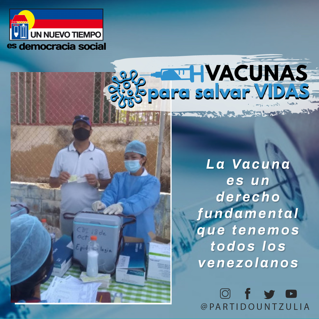 Tienen que tomarse las medidas inmediatas para que ingresen las vacunas en nuestro país. Hay que recordarle al Estado venezolano que la vacuna es un derecho fundamental que tenemos todos los venezolanos #LasVacunasSonUrgentes
<a href="/partidoUNT/">Un Nuevo Tiempo</a>