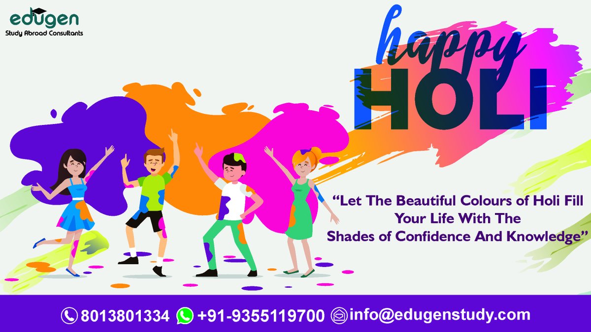 May your life💗 be filled with happiness and may you be successful🏆 in whatever you do.
🤗Wishing you a very #HappyHoli🎉

Visit Here - edugenstudy.com
#holifestival #festival #festivalvibes #festivalofcolors #holi #colours #colourful #coloursofindia #edugen