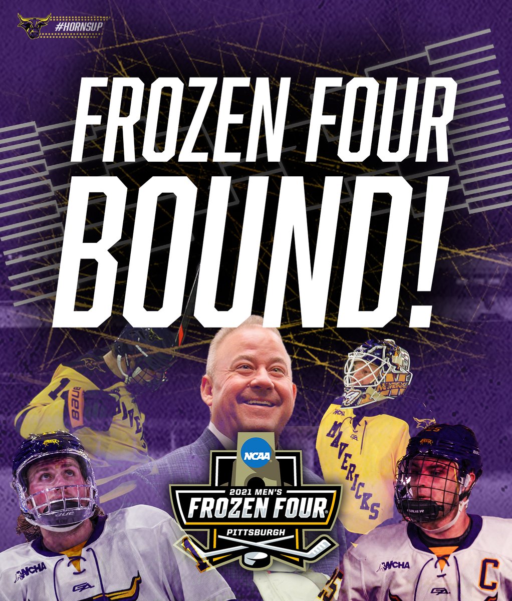 HISTORY IS MADE!!! WE ARE GOING TO THE FROZEN FOUR!!!!! #HORNSUP😈
