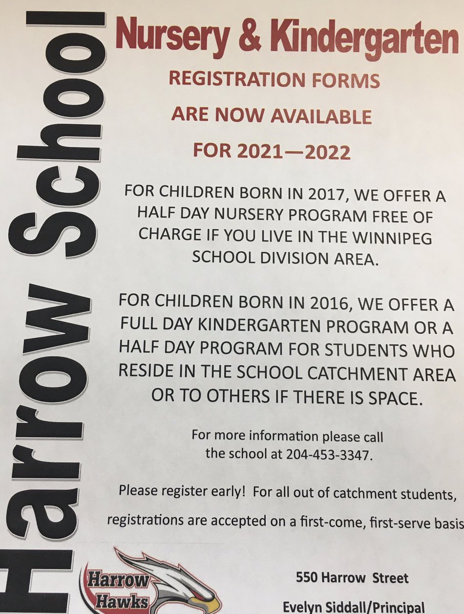 Registration is happening now for Nursery and Kindergarten programs starting September 2021.