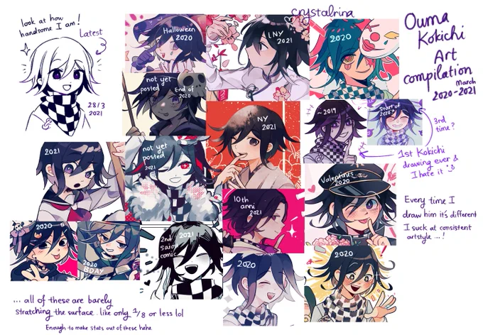 A ridiculous compilation of Oumas i've drawn over the year i made last night 