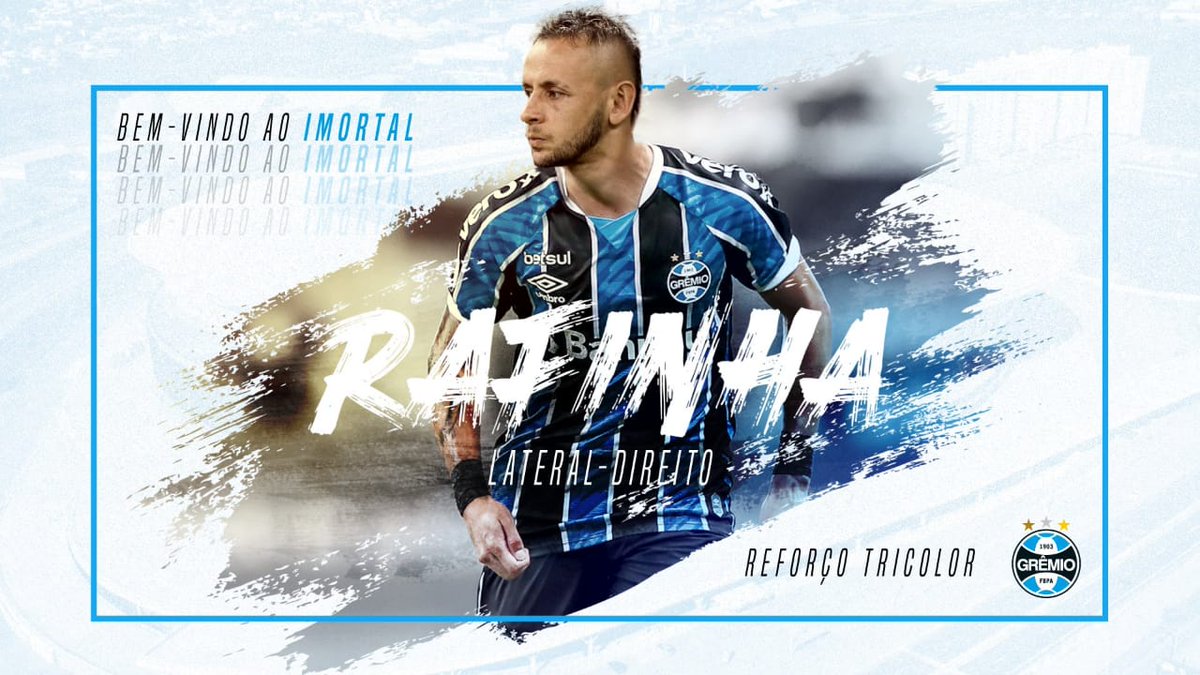 TcheAi's tweet photo. #Gr��mio anunciou oficialmente a contratação do Lateral direito Rafinha. https://t.co/JkFnStMTAe