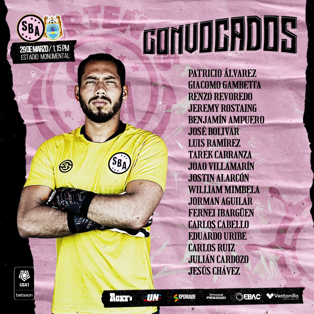 PortalRosado's tweet photo. LOS CONVOCADOS DE @sportboys, por la #3fecha @LigaFutProf. ¡VAMOS CON FE! https://t.co/KEVDID5qFh