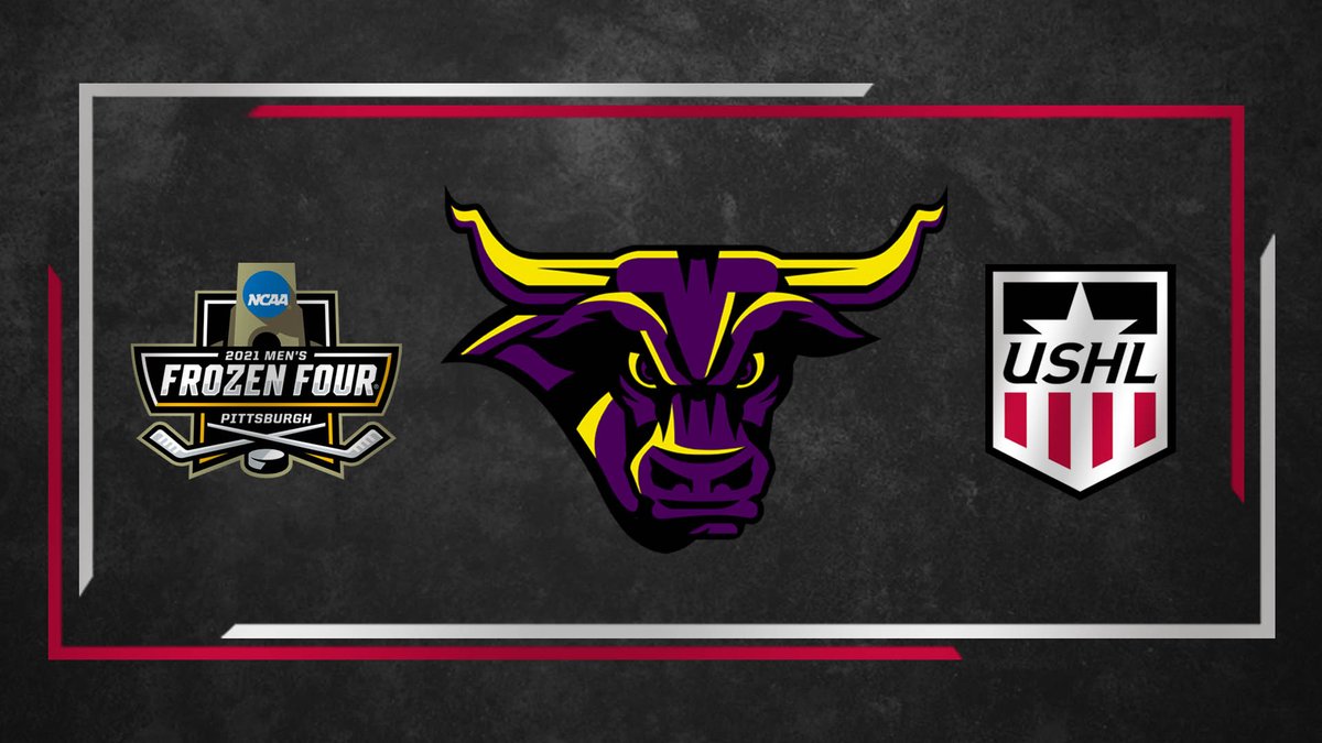USHL's tweet photo. ICYMI: The #FrozenFour is set! A total of 77 USHL alumni will compete for the Championship next weekend. #WhosNext https://t.co/nJLWHu39u3