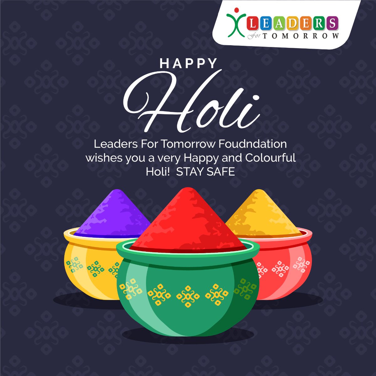 tweetlft's tweet photo. On this festival of colours, let's take a step to colour the lives of the people around us! Spread joy, Stay safe.
LFT wishes all of you, a Happy Holi! 💛
#Holi2021 #Holi https://t.co/kYx8cPONxl