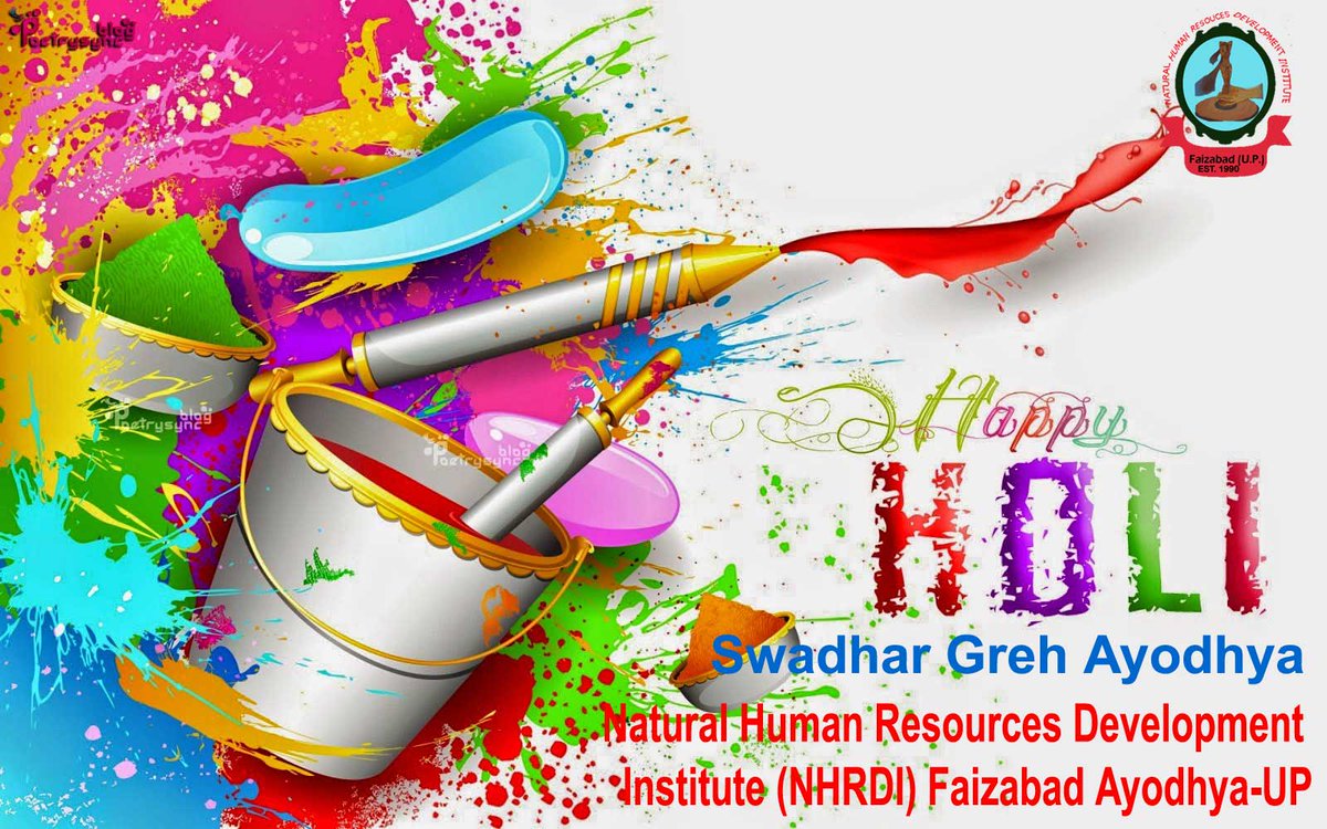 NHRDI1's tweet photo. रंग के त्यौहार में सभी रंगों की हो भरमार ढेर सारी खुशियों से भरा हो आपका संसार यही दुआ है हमारी भगवान से हर बार।
Regards
Swadhar Greh Ayodhya
Under by Ministry of Women &amp; Child Development , GOI
@NitinkKanojiya @ArvindDysp @ayodhya_police @dmayodhya @ShaileshP_IPS @ShrutiGuptaCO https://t.co/QlW1sYzMbp