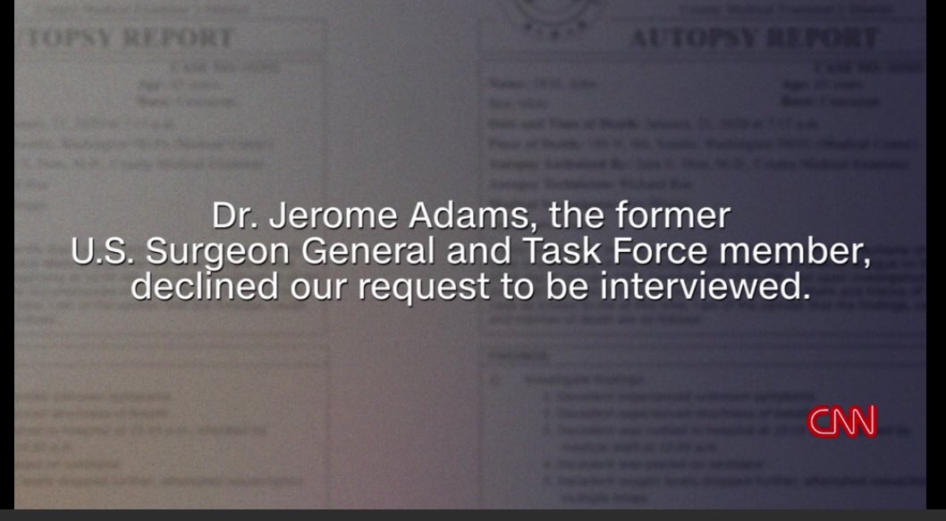 gpirnia's tweet photo. Not surprising that Pence and Trump ignored the request, but I wonder what Jerome Adams’ excuse was, considering he talked to CNN a couple of months about vaccinating communities of color. #thepandemicdoctors #CovidWar #CNN https://t.co/zmGnszHVWW