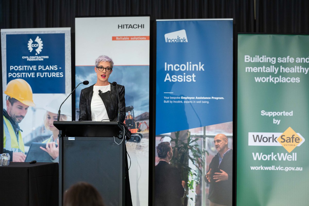 CCF_Victoria's tweet photo. CREATING MENTALLY HEALTHY WORKPLACES IN CIVIL CONSTRUCTION
On Thurs 25 March 2021, CCF Vic hosted our first Positive Plans – Positive Futures Mental Health &amp; Wellbeing Summit.
https://t.co/PZWar7DBsA
#WorkSafe #WorkWell #construction #civilconstruction #mentalhealth #prevention https://t.co/r1iFqhBzUa