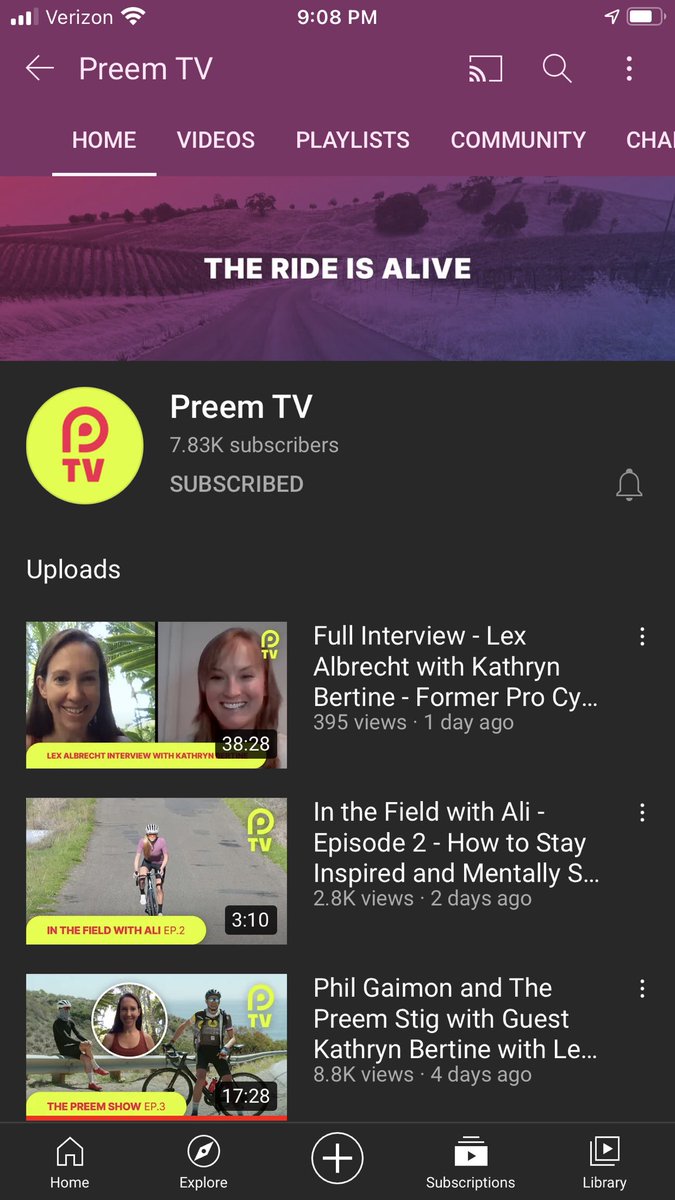 PsycCyclingProf's tweet photo. It’s like a multivitamin for the cycling enthusiast’s brain- the Preem channel (the latest from @philgaimon) has fun, informative content that goes beyond the usual topics and speaks to larger social issues relevant to all athletes https://t.co/byCbdOCEib via @YouTube https://t.co/N18o6bbtJ5