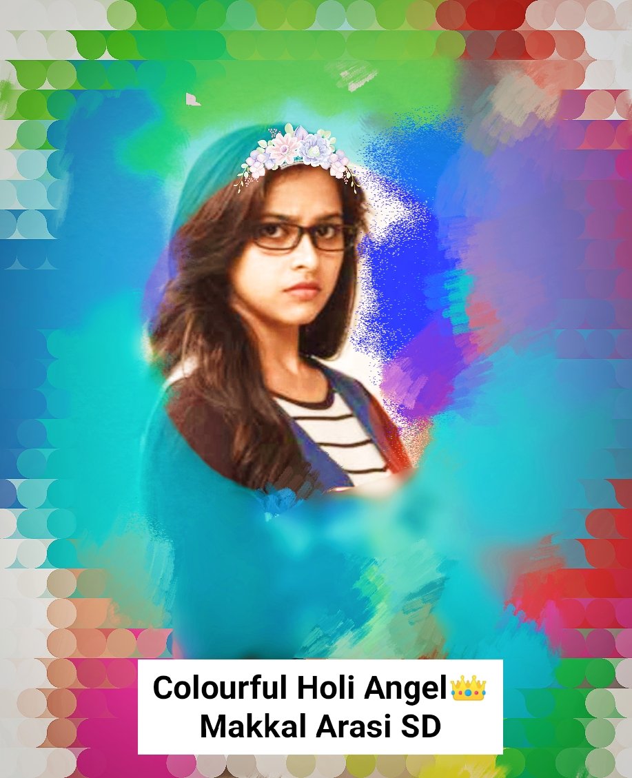 pradeep_cbi's tweet photo. "Life is like a painting,
we have to value-add it
with our colourful thought's..🖌️"
by
~°~
Here is my colorful holi edit..👇
💜💙💚💛💗💘
For my dream💃gorgeous an elegant girl @SDsridivya 👑😘😘😘💕
#HappyHolikaDahan 
#HappyHoli to all..💐
It's only 2D:15H:15M
to go4 #SDBDay🎂 https://t.co/zuJckCPA1I