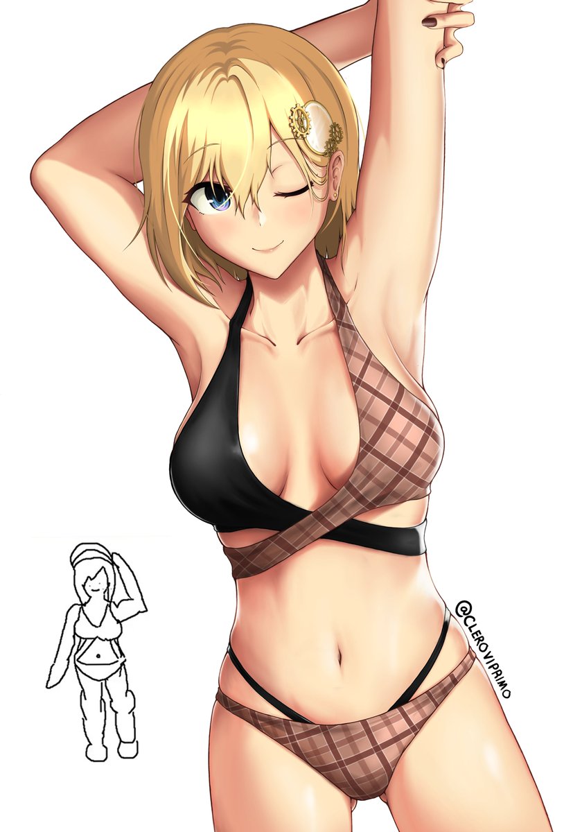 ワトソン・アメリア 「#みんなの初めて描いたホロメンと直近で描いたホロメンがみたい 」|CLERO《7MC》WEEBCON2023のイラスト