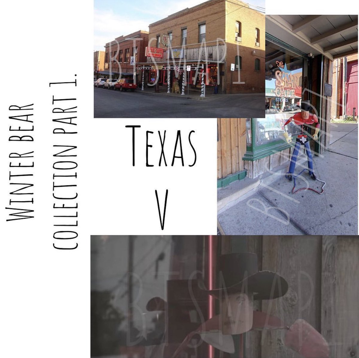 btsmap_1's tweet photo. β¨πΊπΈβ¨
Taehyung walked around a place called Stock Yards in Texas. Tae took several pictures in the area including a metal statue of a cowboy at a Cafe called Star Cafe. Located ; 111 W Exchange Ave, Fort Worth, Texas ~π #btsmap1 #V #winterbear #KimTaehyung https://t.co/vHWM7IgdIQ