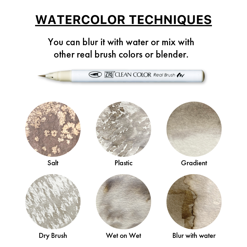 We introduce how we can express with CLEAN COLOR Real Brush pens!
Enjoy a variety of expressions with just this one✨