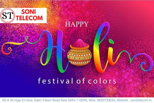 TelecomSoni's tweet photo. Happy Holi to all
#होली #HappyHoli #HappyHoli2021 #राम_रंगकी_होरी #रंगोत्सव #होलिकोत्सव https://t.co/EetPuP5nt6