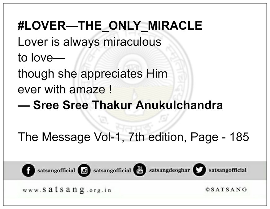 satsangofficial's tweet photo. VTE333:
#TheMessage #TheMessageVol1 #LOVERβTHE_ONLY_MIRACLE https://t.co/nscgC2aBd6