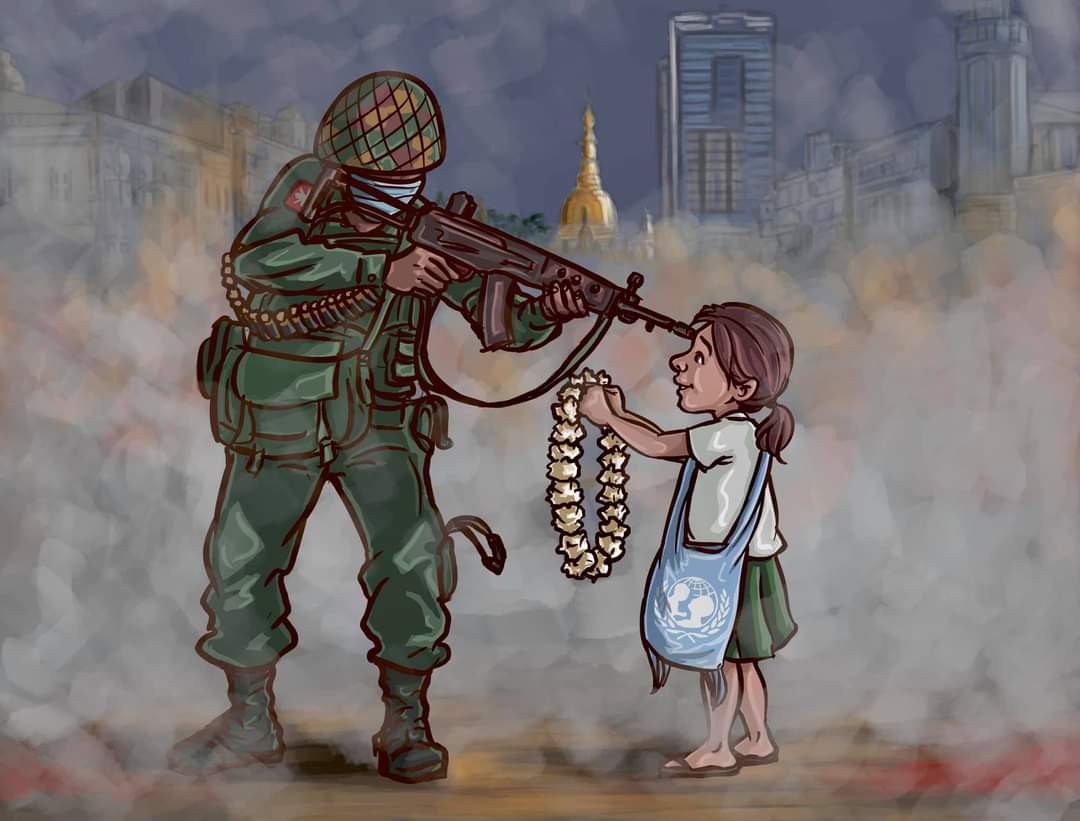myanmar2019's tweet photo. ��Don’t shoot them, but love them because they are just children.” 😣😣😣

#SaveTheChildren
#Myanmar https://t.co/qXplcECUz2