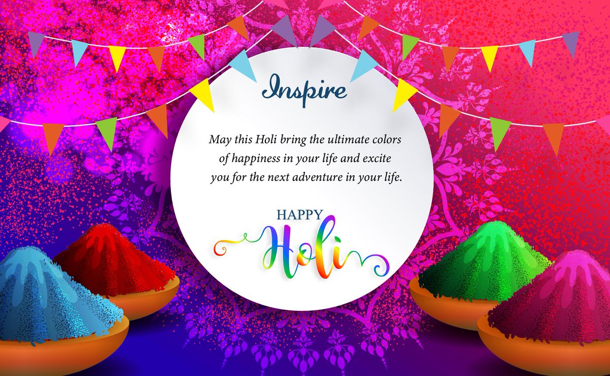 Inspireinfosol's tweet photo. @inspireinfosol Wishes you a Happy Holi, May this festival add colours to your life. https://t.co/LsbSzuhDQW