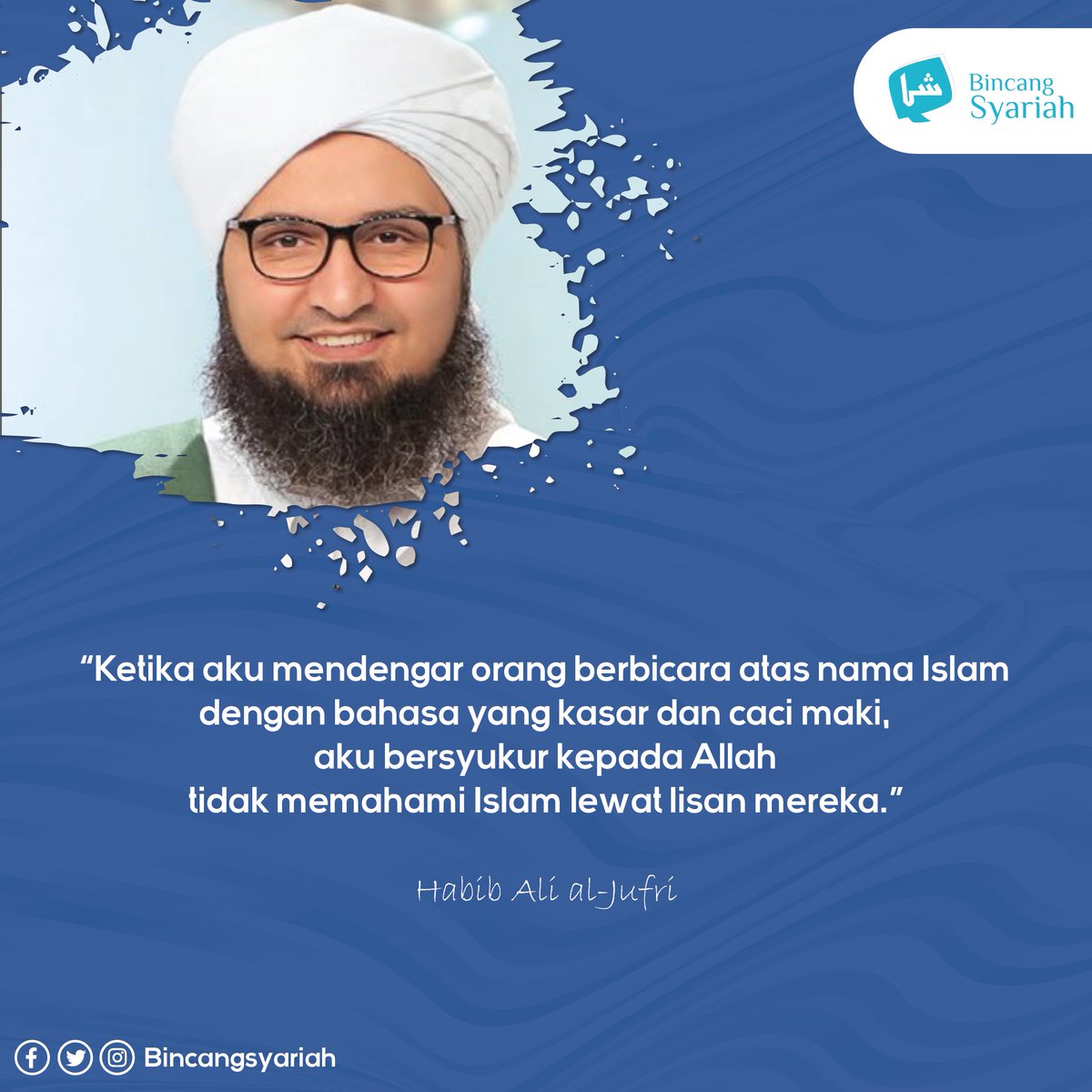 BincangSyariah's tweet photo. Buat teman-teman yang sedang memperdalam Islam, cari pengajian yang mengajarkan Islam yang cinta kasih dan menebarkan perdamaian ya, jangan cari pengajian yang suka keributan dan senang menebarkan kekerasan.

Yuk kita jadi "jembatan" buat teman-teman yang mau belajar Islam. https://t.co/kYxd1EiWjR