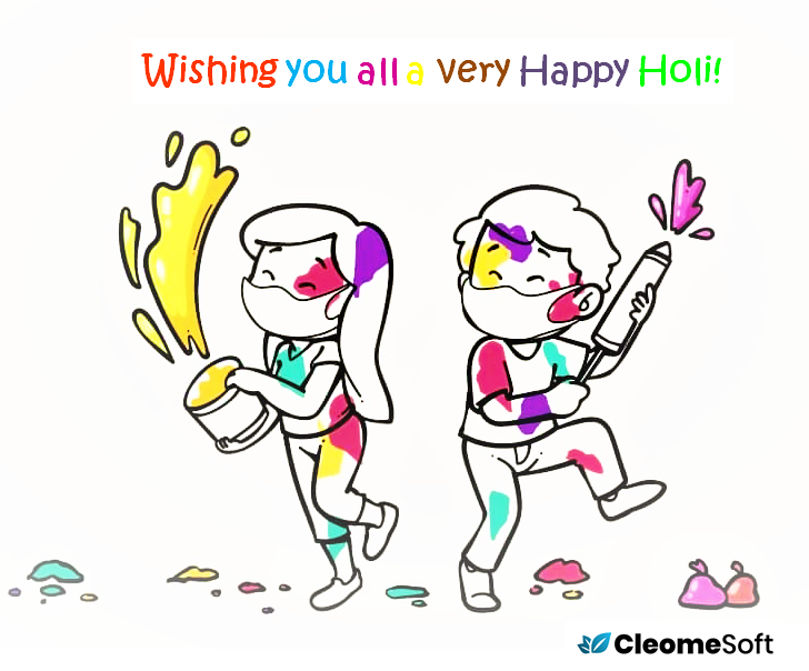 CleomeSoft's tweet photo. #HappyHoli #Holi2021 https://t.co/UFyfJCPS7k