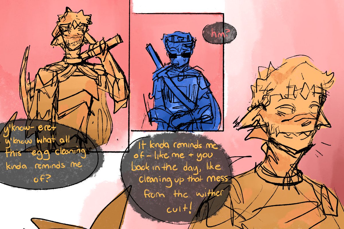 MercurieMercury's tweet photo. !! COME GET YOUR FOOD #eternaltwt 

It’s so messy jhsjjf i hope you can actually read it- 
#eretfanart #erettwt #foolishfanart #foolishtwt https://t.co/ZcbQYohfrb