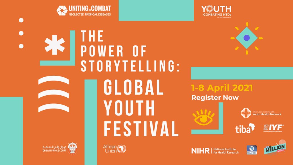jvteryimater's tweet photo. Join @CombatNTDs and @YouthCNTDs from 1-8 April for Power of Storytelling, an online festival that will exhibit stories told by young people: https://t.co/SedIFed2dl. @CombatNTDs @YouthCNTDs @_AfricanUnion @IYFtweets @NIHRresearch @channelstv @adphub @vincent_ter https://t.co/OpZSliUDxw