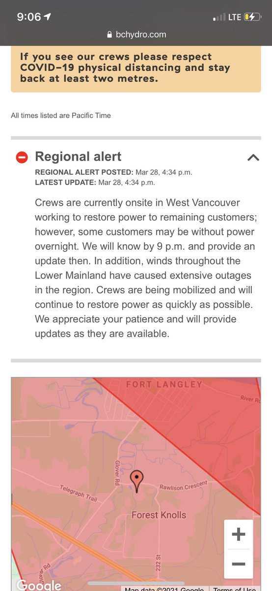 sofikhan91's tweet photo. @bchydro can we expect any kind of 9 PM update on the status of restoring the lines? https://t.co/XYQj0xW4uh