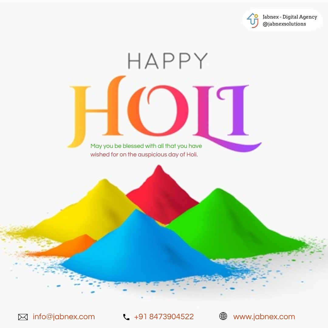 buildwithjabnex's tweet photo. On the auspicious day of holi , may the almighty bless us all with good health, wealth, peace, joy, happiness and above all, togetherness. A very Happy Holi to everyone. Stay safe!
#HappyHoli #HoliColours #Holi2021 https://t.co/Sfhbh0xsOZ