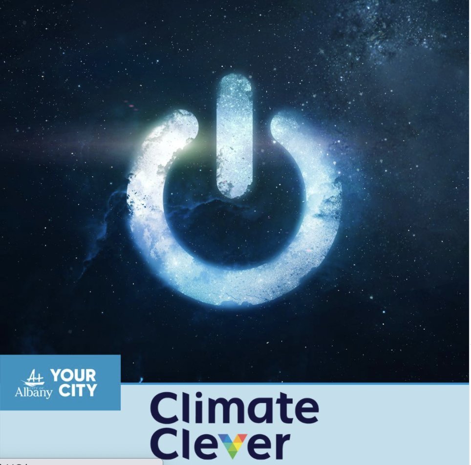 Climate_Clever's tweet photo. Look what @City_of_Albany is doing for #EarthHour this year!
They are making the #switchfornature and have purchased an additional 50 subscriptions to ClimateClever!
So the first 50 Albany households to sign-up can enjoy a FREE subscription to our Homes App.
#climateaction https://t.co/0Cz6AnGSBF