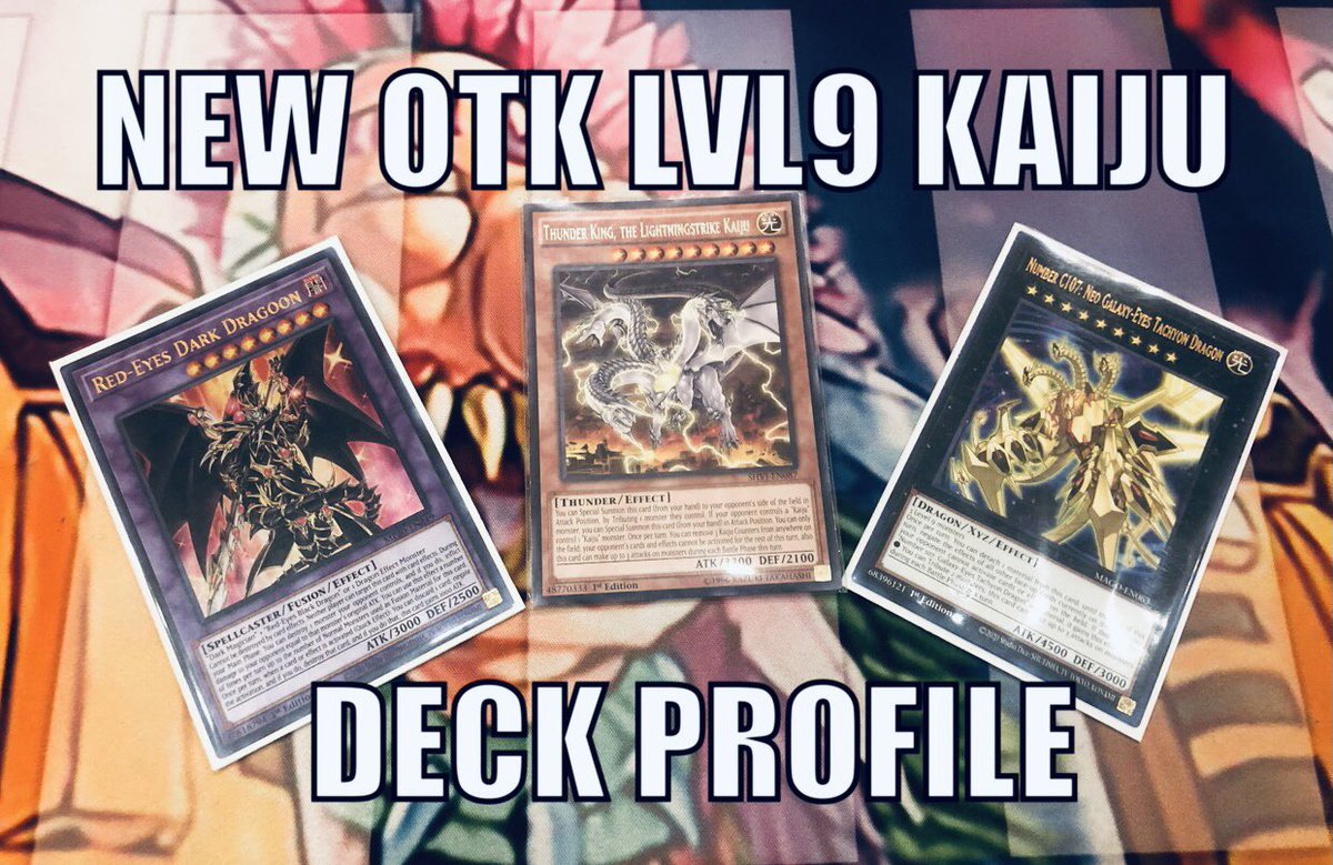 Coming soon! My OTK LVL9 Kaiju deck profile video! Stay tuned 😉 #kaiju #yugioh #deckprofile #redeyesdarkdragoon