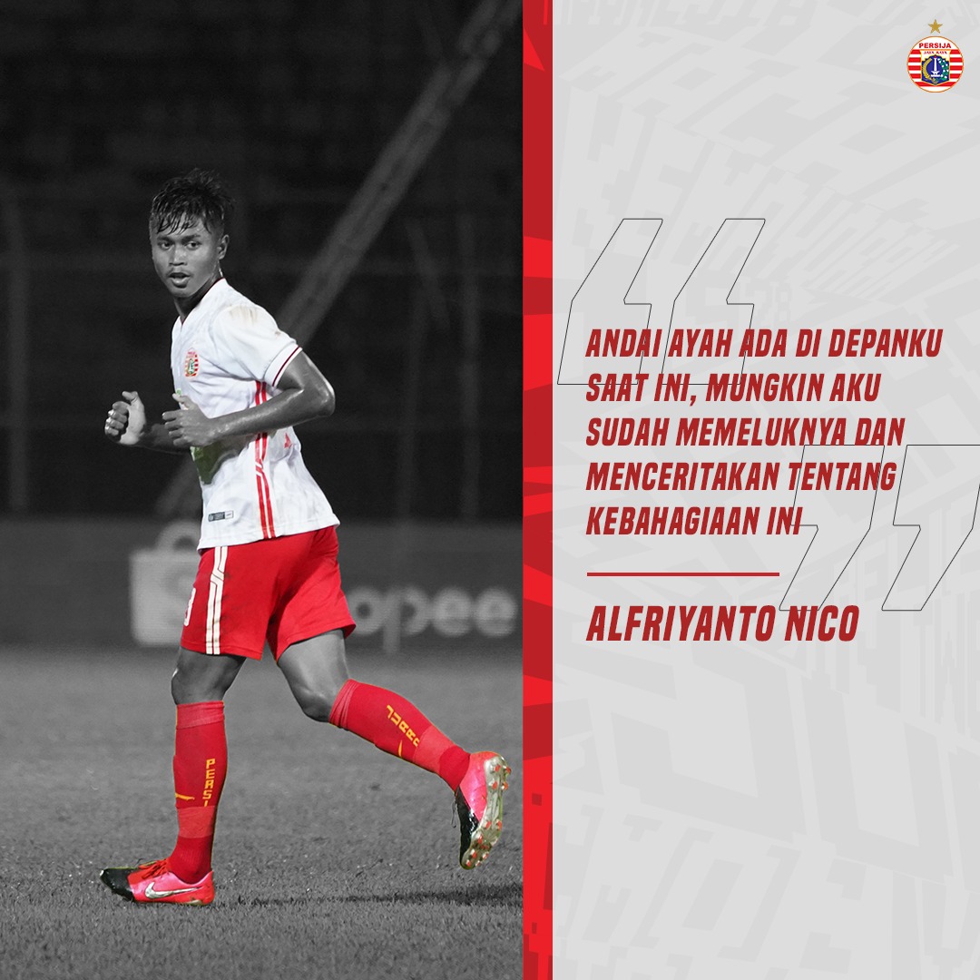 Debut di tim senior jadi sesuatu yang spesial untuk anak muda bernama @alfriyantonico ❤️

#BelieveIn12 #PersijaJakarta
