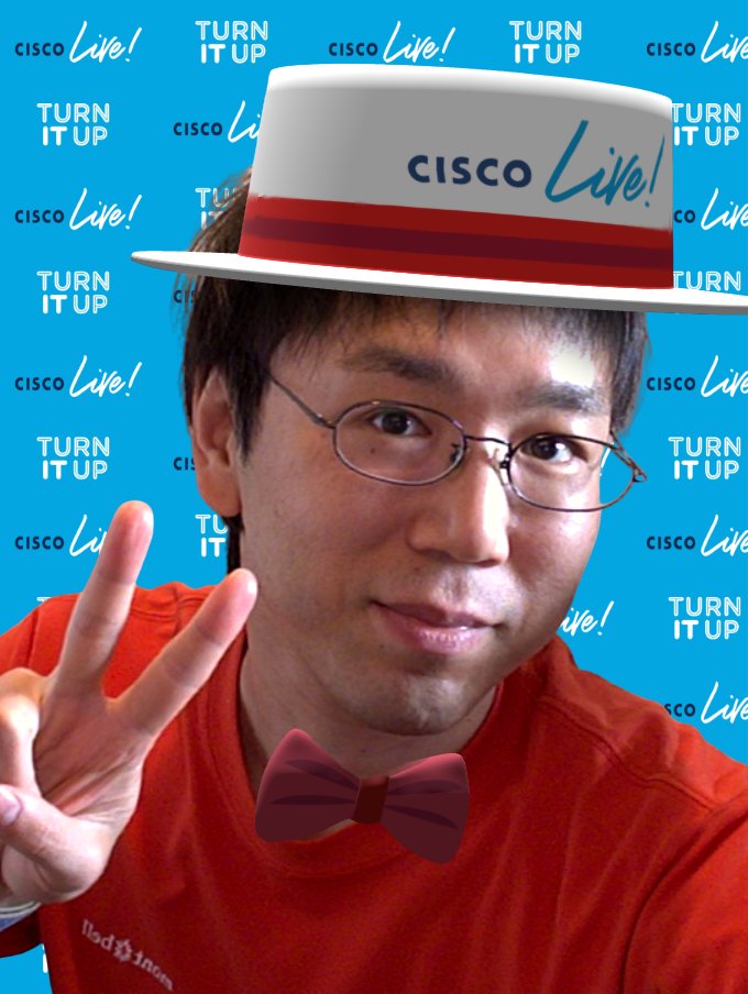 kazumasaikuta's tweet photo. #CiscoLive GO GO!!! #APJCSE #DevNet https://t.co/RIAzZfLJS3