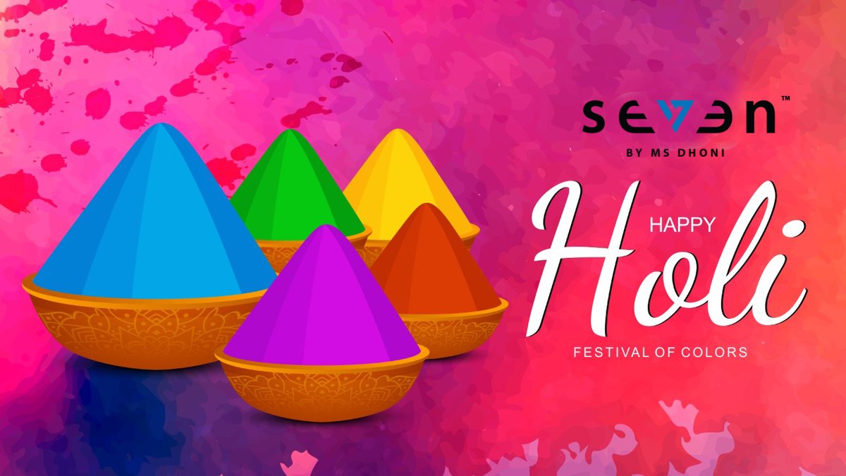 Seven family wishes you all a very Happy &amp; Prosperous #Holi! #HappyHoli #Holi2021