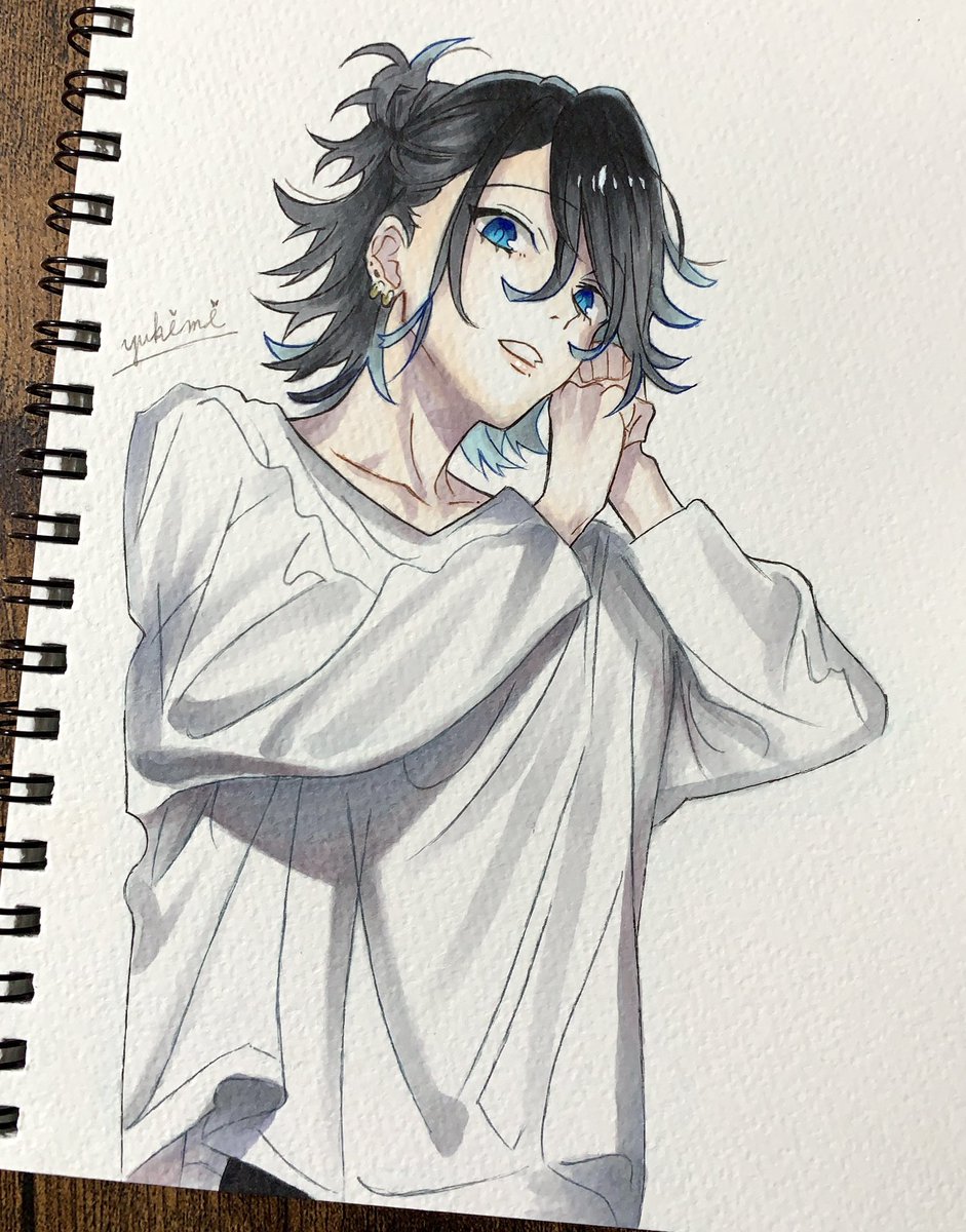 Yukimi Twitterissa ホリミヤの宮村くん かっこいい コピック 模写