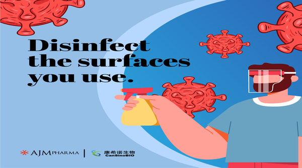 ajmpharmapk's tweet photo. Disinfect the surfaces you use. Stay healthy stay safe. 
#ajmpharma #followSOPs #Coronaviruspakistan #coronavirus #Covid_19 #vaccination #santize #your #surfaces #lahore #karachi #islamabad https://t.co/k52uEYpiaN