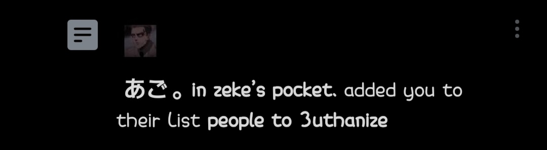 ㅤ
ㅤㅤHm? Somebody wants to
ㅤㅤeuthanize me?

ㅤㅤPerhaps kill me?
ㅤ