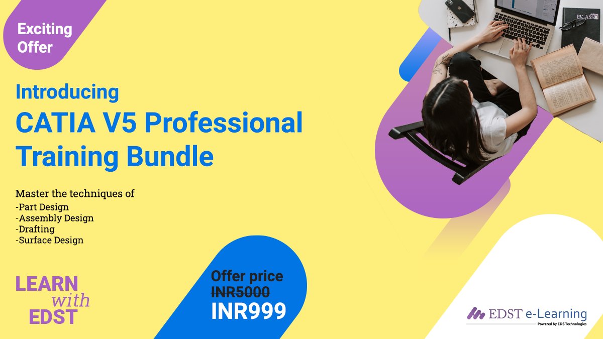 edstelearning's tweet photo. Get 80% off on CATIAV5 bundled course. Limited time offer!!! 
Visit https://t.co/LuC76B9Y40

#3dmodeling #productdevelpment #engineering #design #catiav5 #onlinecourses #dassaultsystemes #mechanicaldesigner #mechanicalengineeringjobs #mechanicalengineering #cad #elearning https://t.co/X2M604q5an
