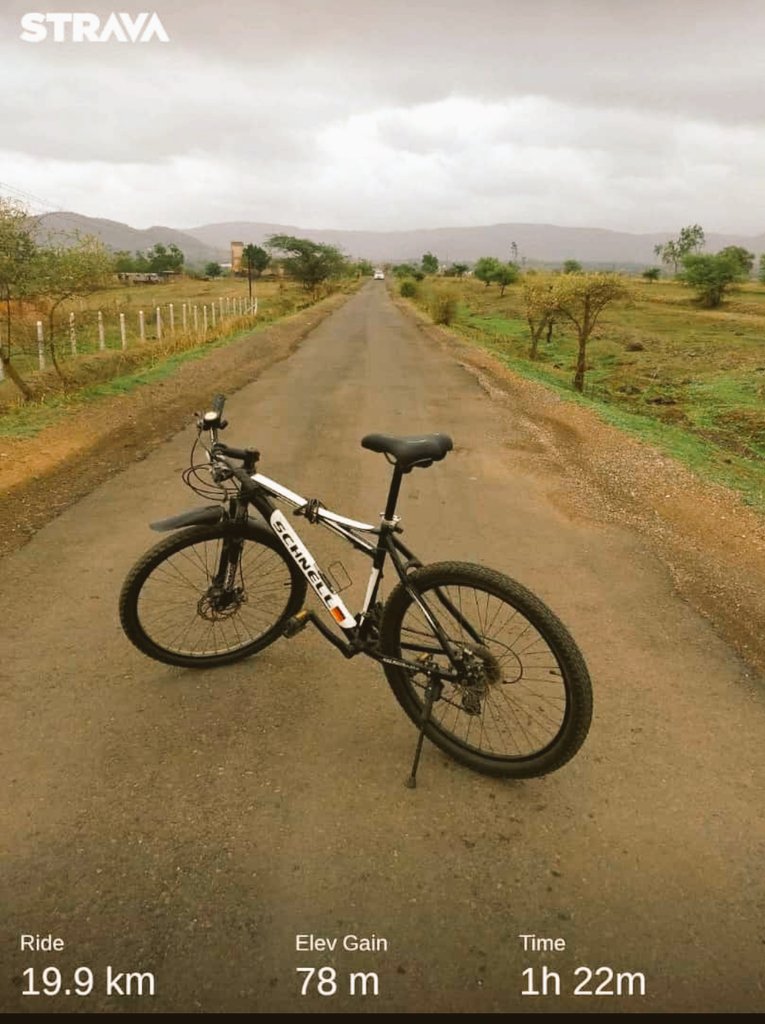 Holi Day Morning Cycle Ride! 
Distance - 19.9 kms
Elevation - 78 m
Duration - 1 h 22 mins