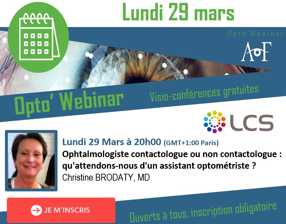 OptoAOF's tweet image. La collaboration ophtalmologiste/optométriste en cabinet, c'est ce soir,  à partir de 20h00.
Il est encore temps de s'inscrire : ypl.me/gjT