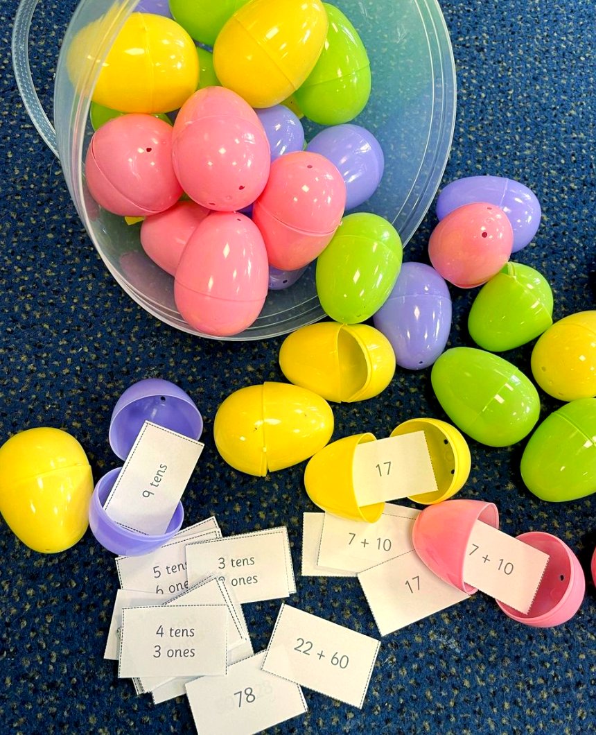 PrimaryStarsEd's tweet image. Easter maths! 🥚🔢

We love how our cards have been used to create an Easter egg hunt!

Want to trial us for free? Send us a DM 📩

#easteractivities #eastermaths #easteractivitiesforkids #eastercrafts #practicallearning #primarymaths #elementarymath #mathteachersofinstagram #nqt