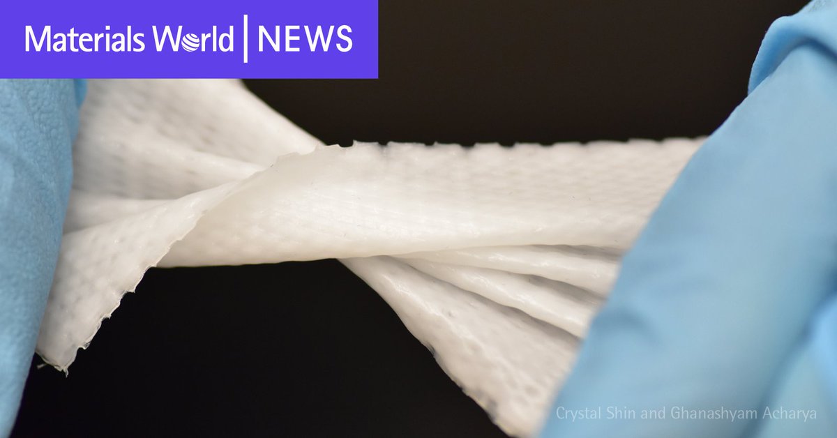 materialsworld's tweet photo. "We designed the biomesh to yield an elastic modulus that closely matches with that of the abdominal muscles where it will be implanted during the hernia repair."

Read more about a 3D-printed biomesh made with a phosphate crosslinked polyvinly alcohol: https://t.co/R46N5MIZSb https://t.co/za9BMvPN4L