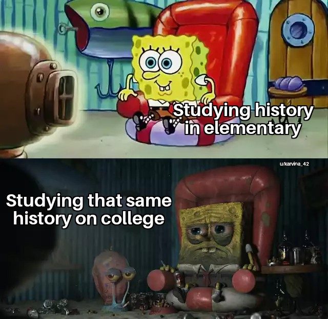 proDankMemer's tweet photo. Its the same history but more complicated   #MEMES  #memesdaily  #dankmemes https://t.co/xxbyUQWql4