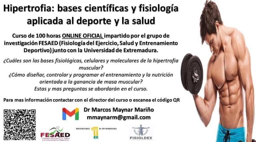 MarcosMaynar's tweet photo. Buenas!! Fin de plazo de matriculación 8/4/21

Todas las bases de entrenamiento, nutrición, suplementación y ayudas para maximizar la hipertrofia en diferentes contextos.

Información y matrículas: mmaynarm@gmail.com https://t.co/wrjpY46FQD