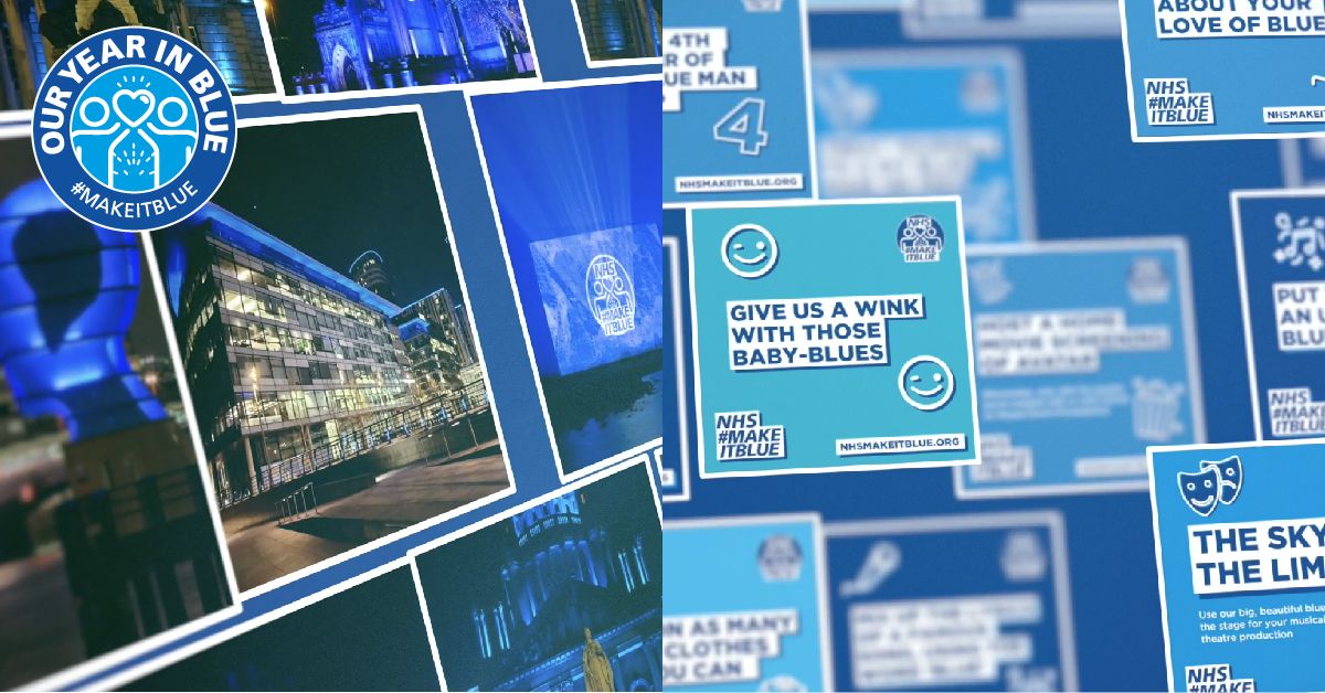 One year ago we turned the internet into a sea of blue when we invited people in lockdown everywhere to #MakeItBlue. They spread their positivity and support for the NHS from inside their homes by sharing hundreds of blue-themed images, videos and messages online. #eventprofsuk
