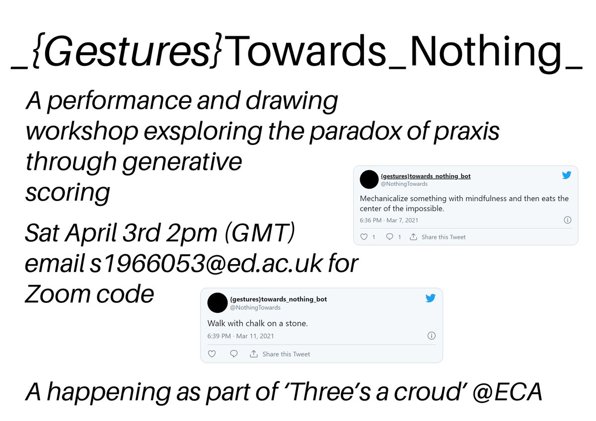 LucasPriest11's tweet photo. Performance and drawing workshop exploring how generative scoring can influence how we relate to our practice and creativity as a whole. Message or email for Zoom code. Sat 3rd April 2pm GMT !!!! @NothingTowards https://t.co/99LjnmMZcP