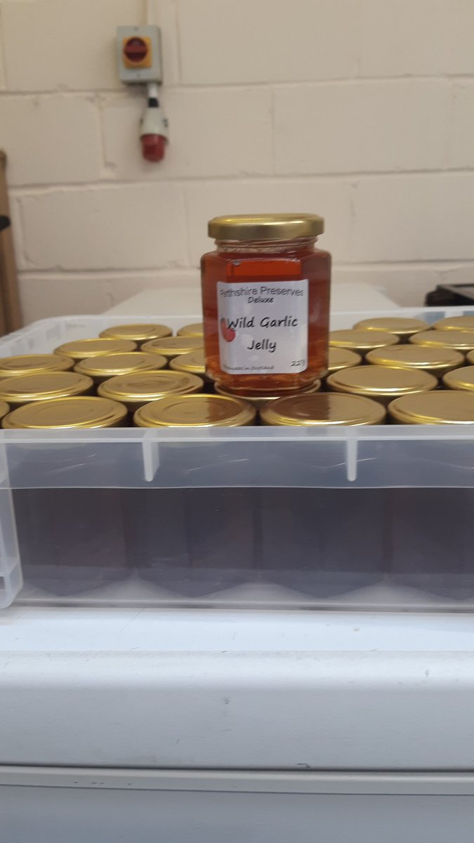 PerthshirePrese's tweet photo. We are on to our 5th Batch 2day of our best selling Jelly. Use with Pork Pies, soft cheeses, roast Lamb dishes and Smoked Scottish Salmon. https://t.co/LeRLOg66kp