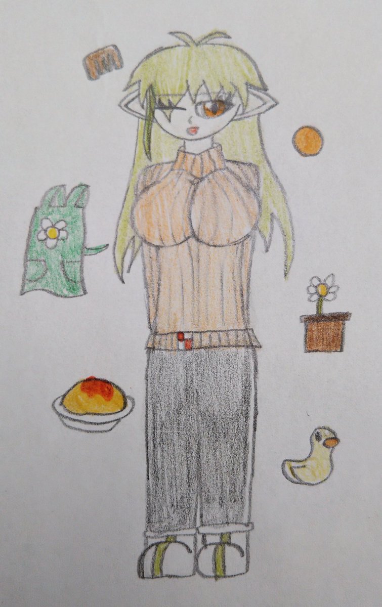 RUKOX6's tweet photo. 誰かうちのオリキャラの
エッチな絵描いて
くれないかな～？ https://t.co/TttdgTS553