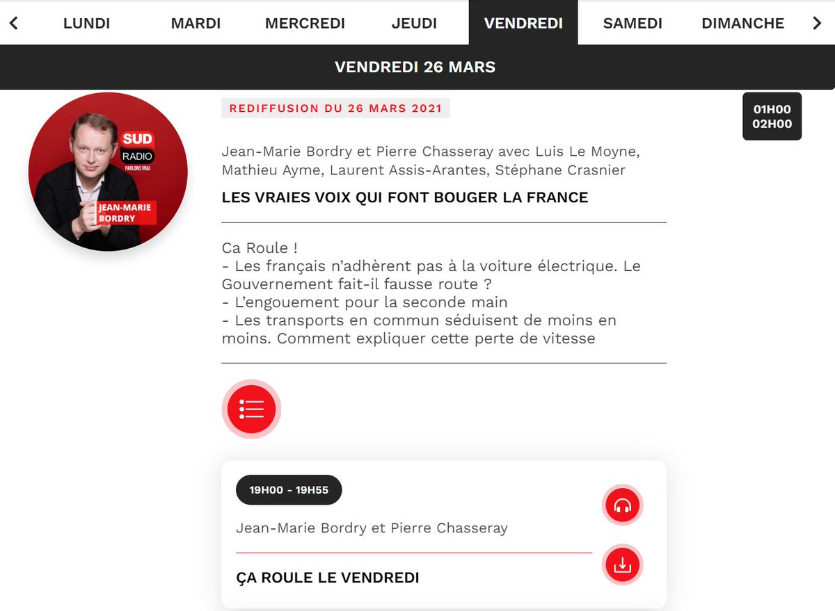 Merci à <a href="/SudRadio/">Sud Radio</a> &amp; <a href="/PChasseray/">Pierre-Alain Chasseray</a>  pour l'ITW de notre CEO et co-fondateur Laurent Assis Arantes 🎙️dans la rubrique #çaroulelevendredi
Pièces auto d'occasion, économie circulaire, double devis...toutes les infos dispo en podcast 👉 sudradio.fr/programmes/?we…
#SudRadio #automobile